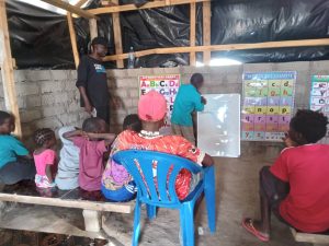 Joshua teaching in Chagana, Tanzania